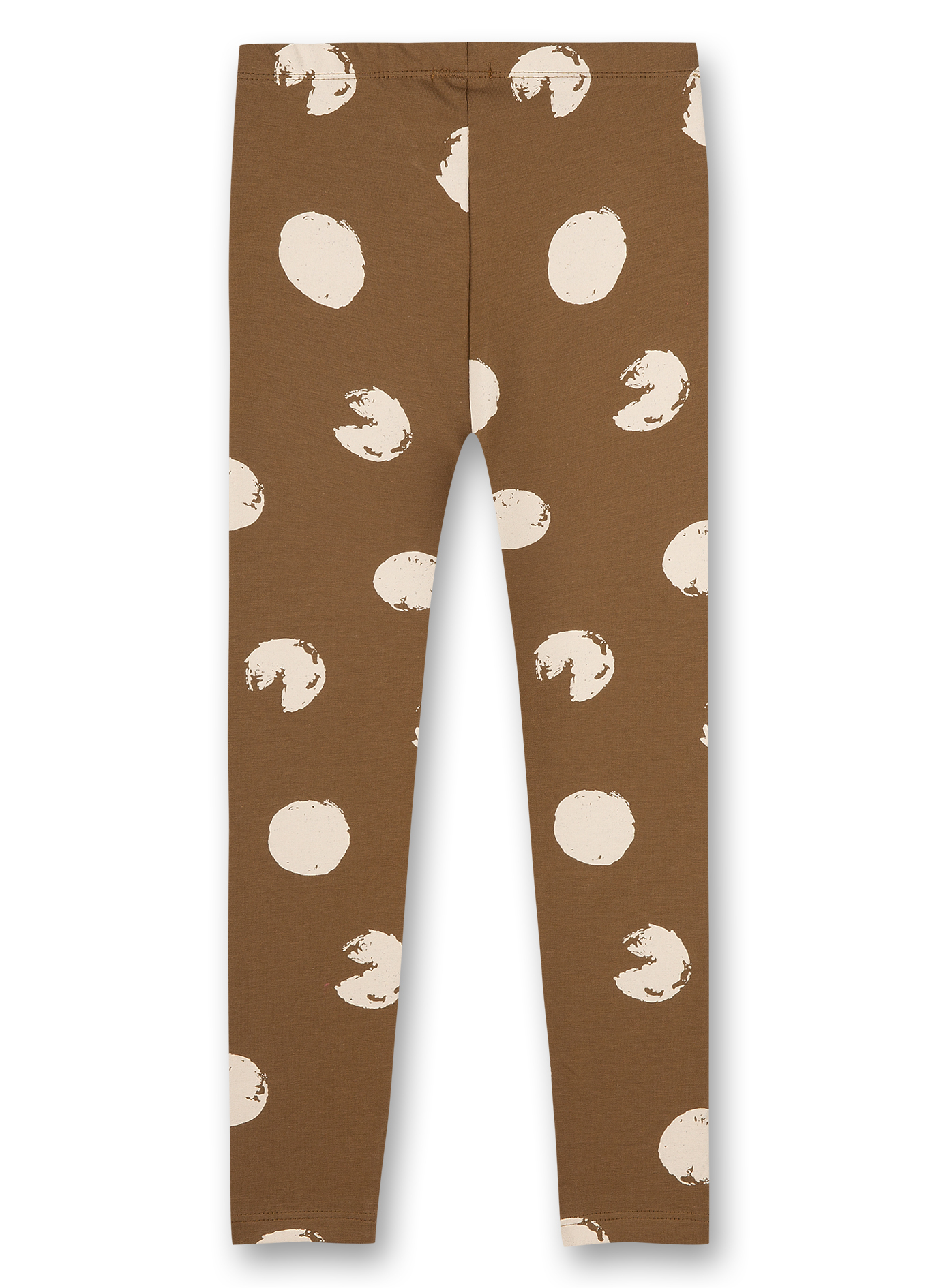 Mädchen-Leggings Braun Dots