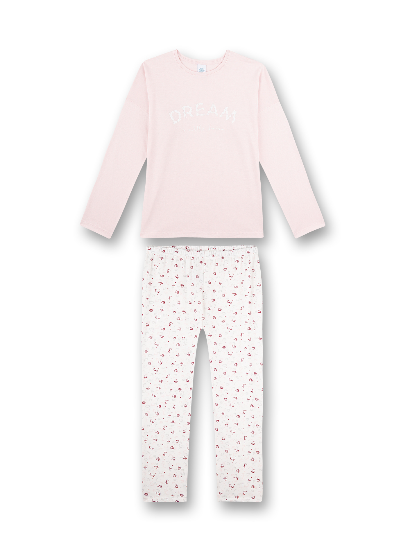Mädchen-Schlafanzug Rosa Abstract Flower