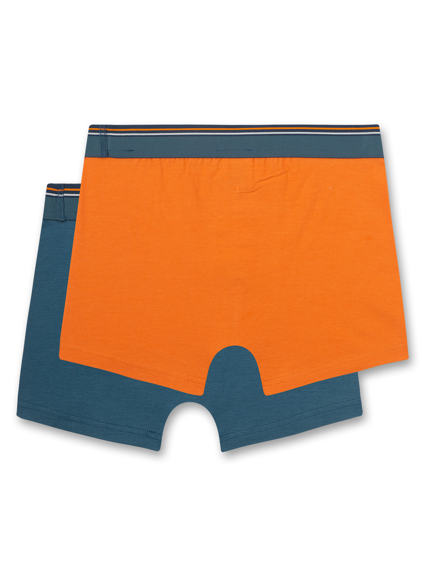 Jungen-Hipshorts (Doppelpack) Blau und Orange