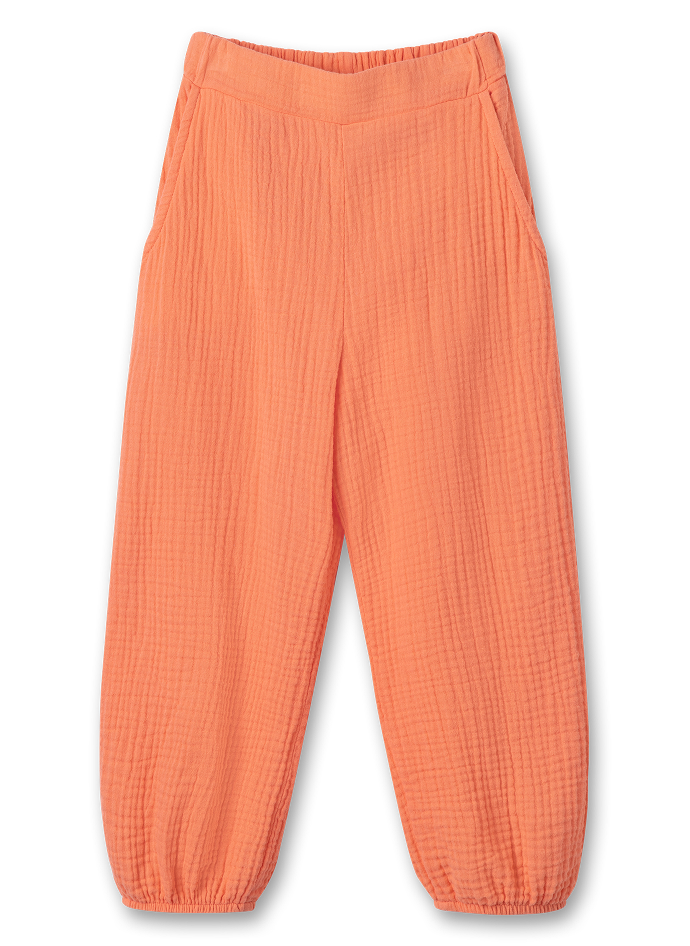 Mädchen-Hose aus Musselin Orange