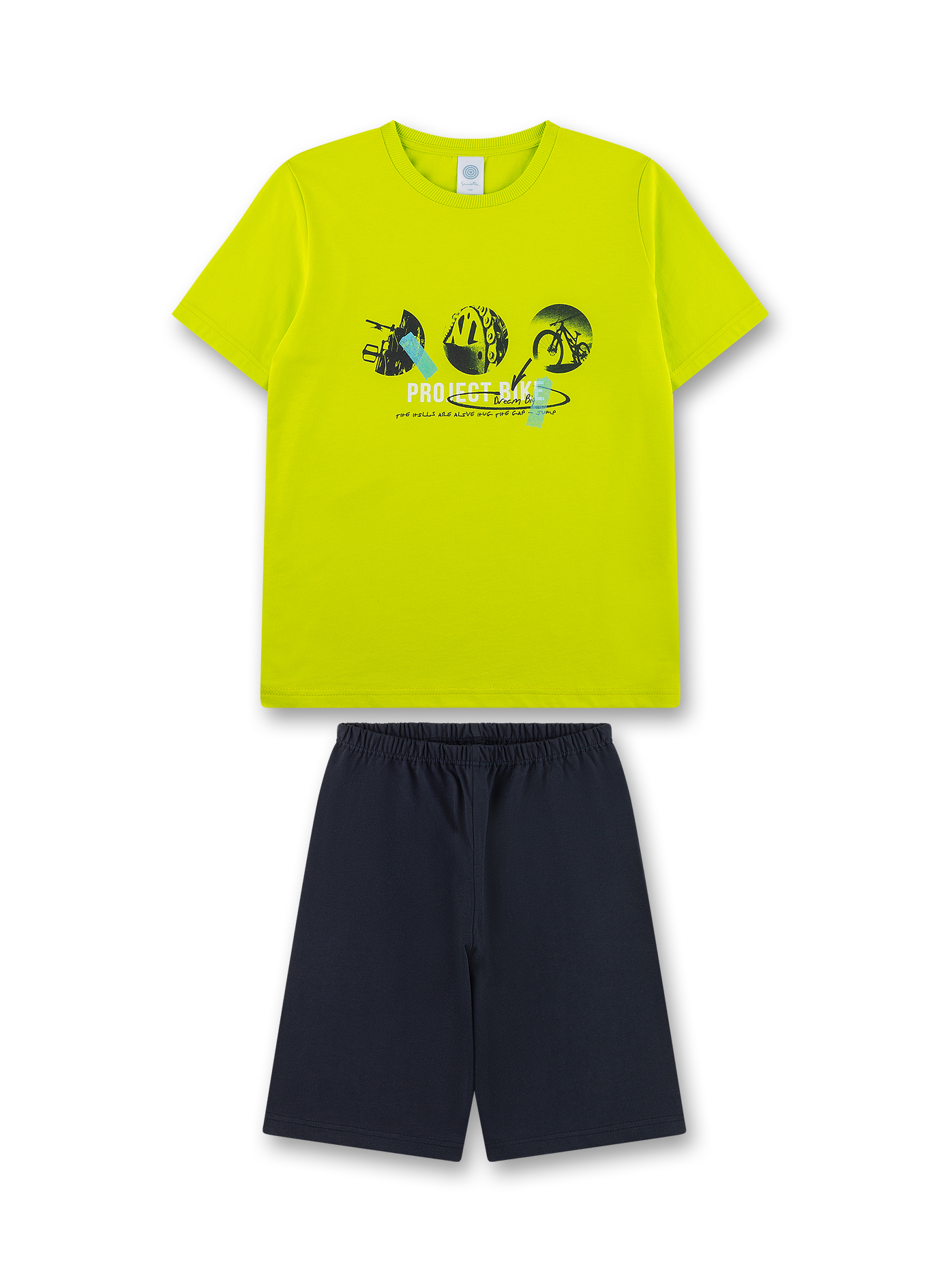 Jungen-Schlafanzug kurz grün
