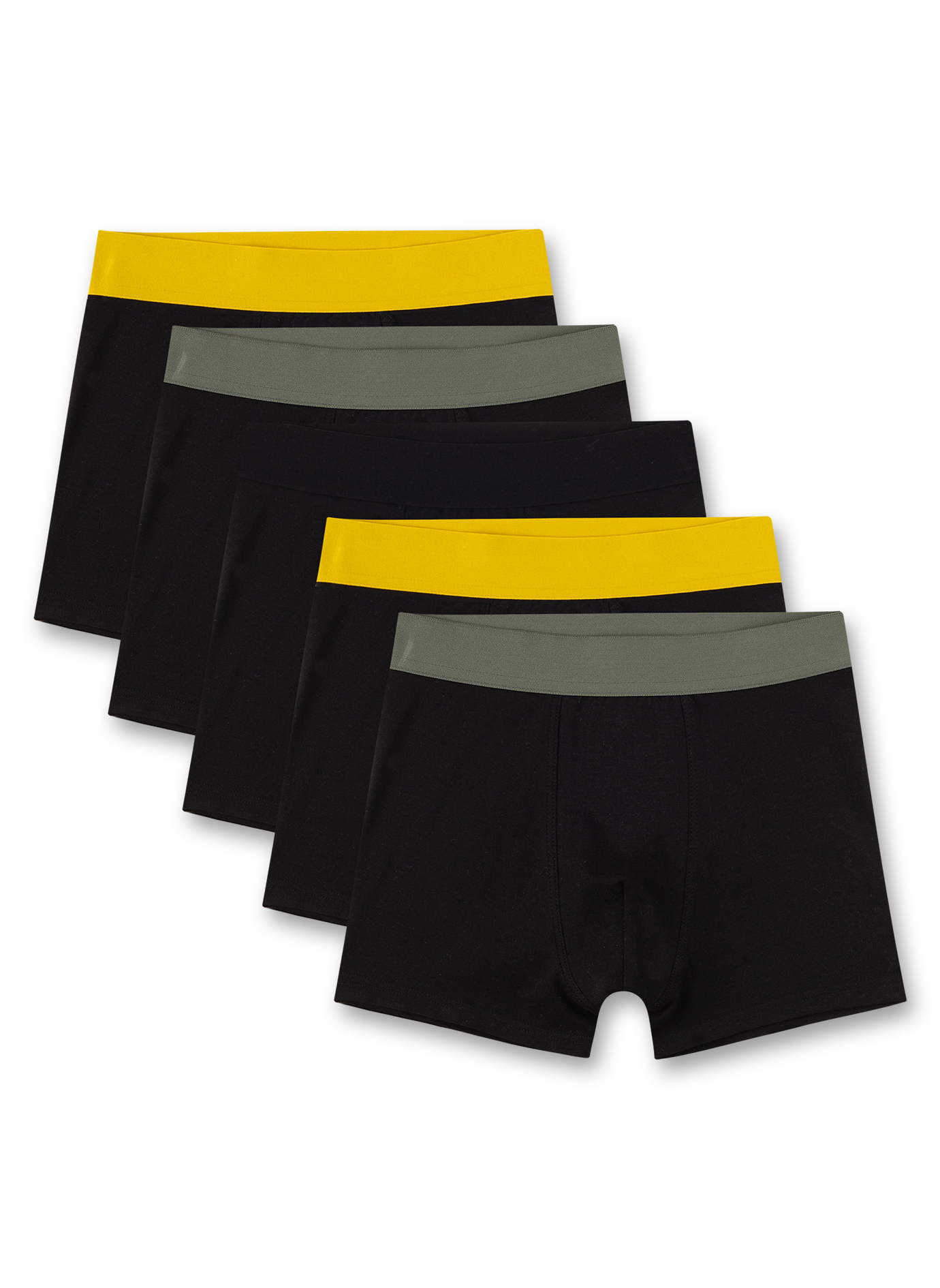 Jungen-Hipshorts (5er-Pack) Schwarz