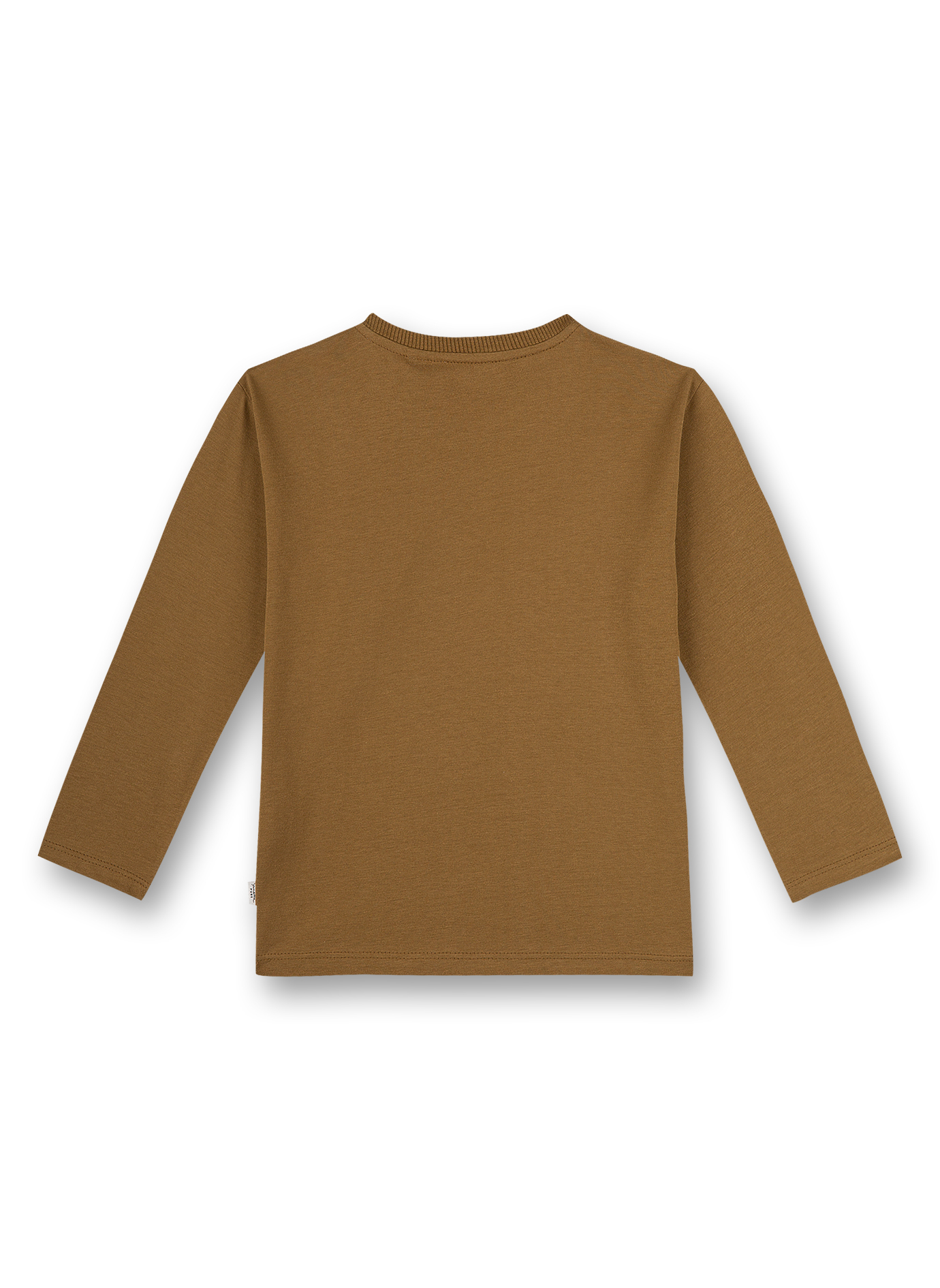 Unisex-Shirt langarm Braun