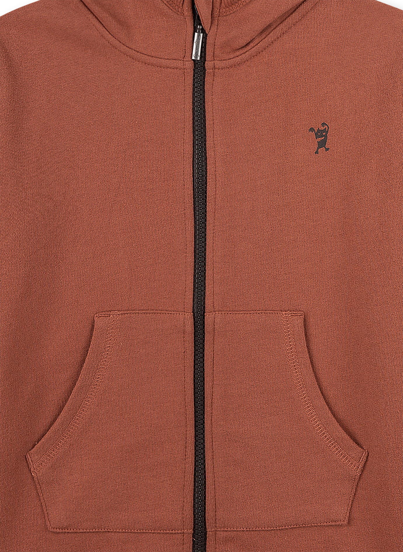 Jungen-Sweatjacke Braun