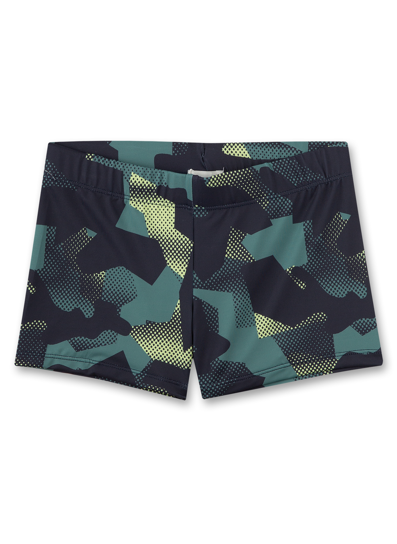 Jungen-Badehose Grau Camouflage