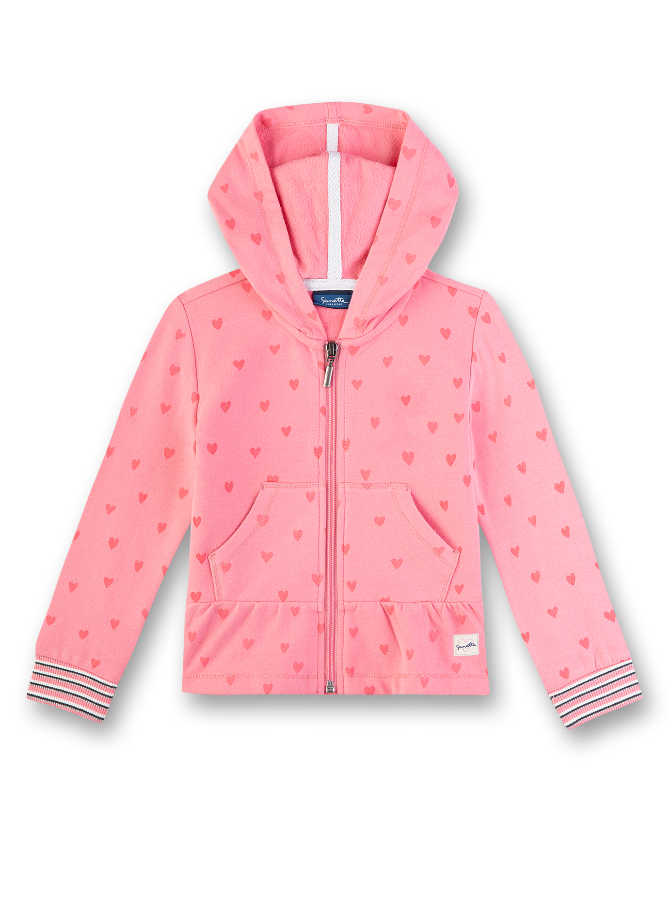 Mädchen-Sweatjacke Rosa Sweet Heart