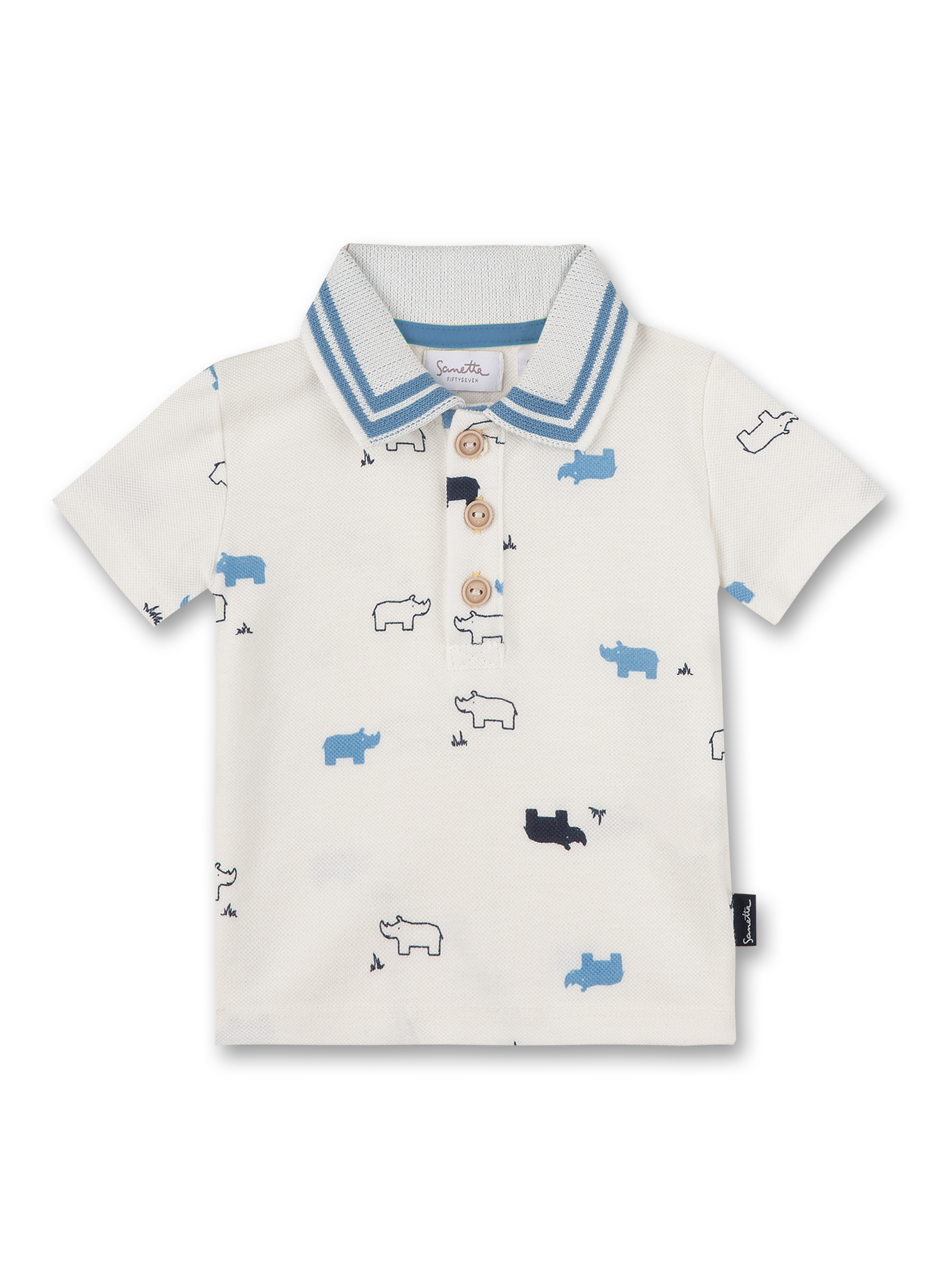 Jungen-Poloshirt Off-White