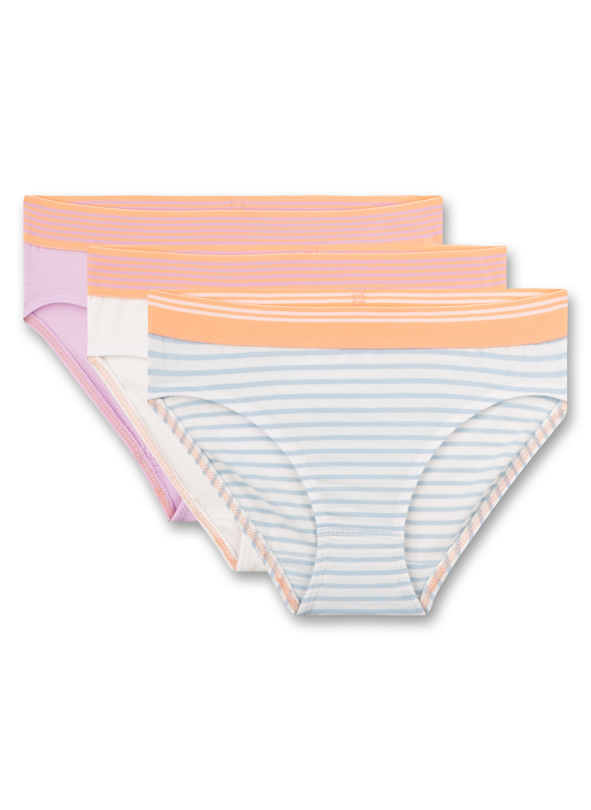 Mädchen-Rioslip (Dreierpack) Off-White und Rosa