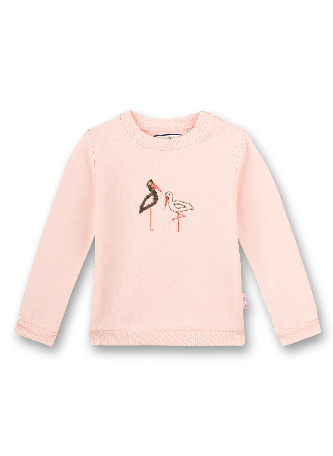 Mädchen-Sweatshirt Rosa Family Stork