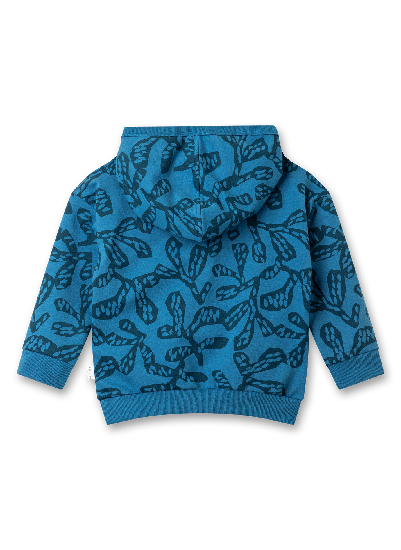 Jungen-Sweatshirt Blau mit Kapuze