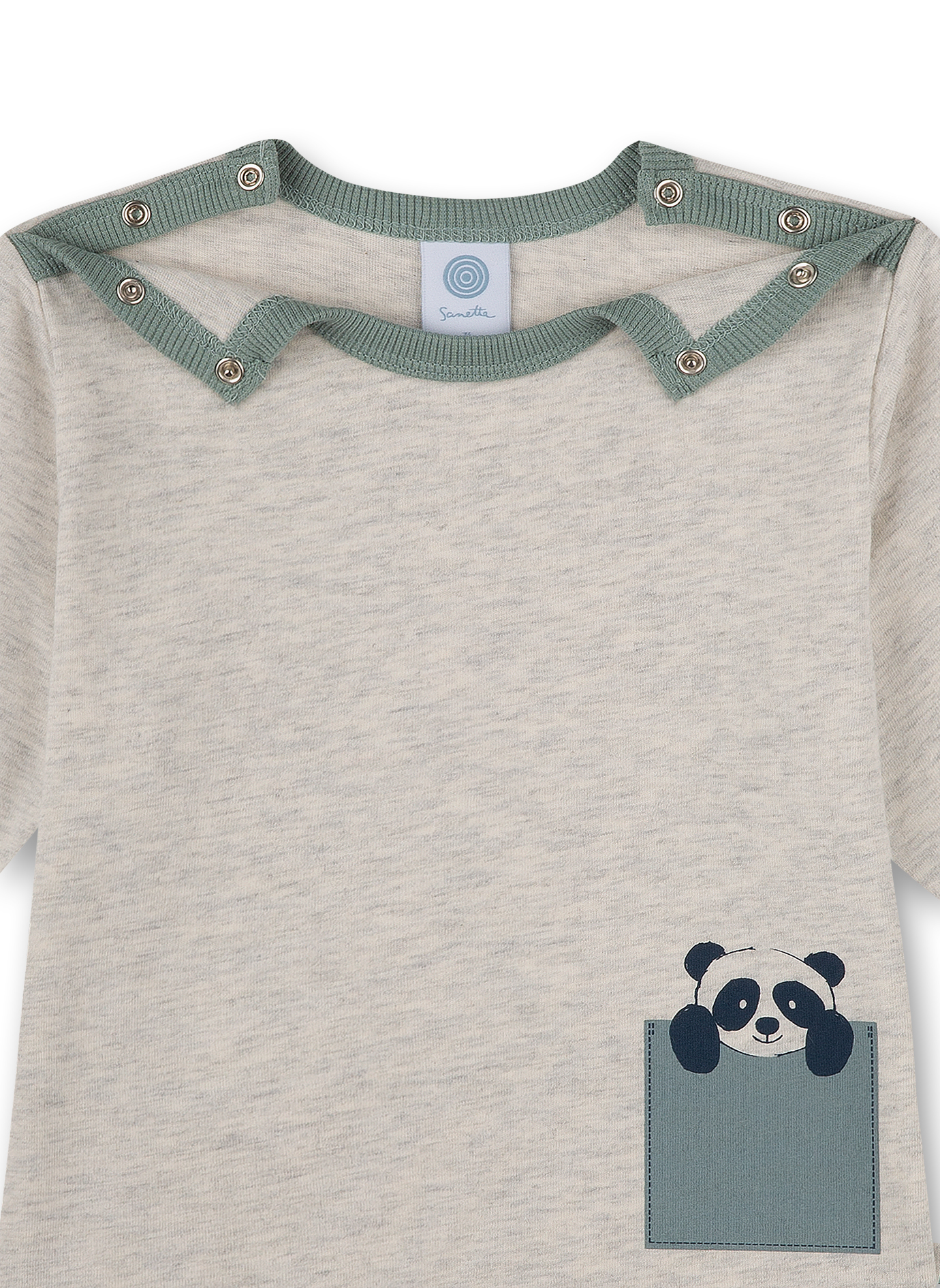 Jungen-Schlafanzug Beigemelange Panda