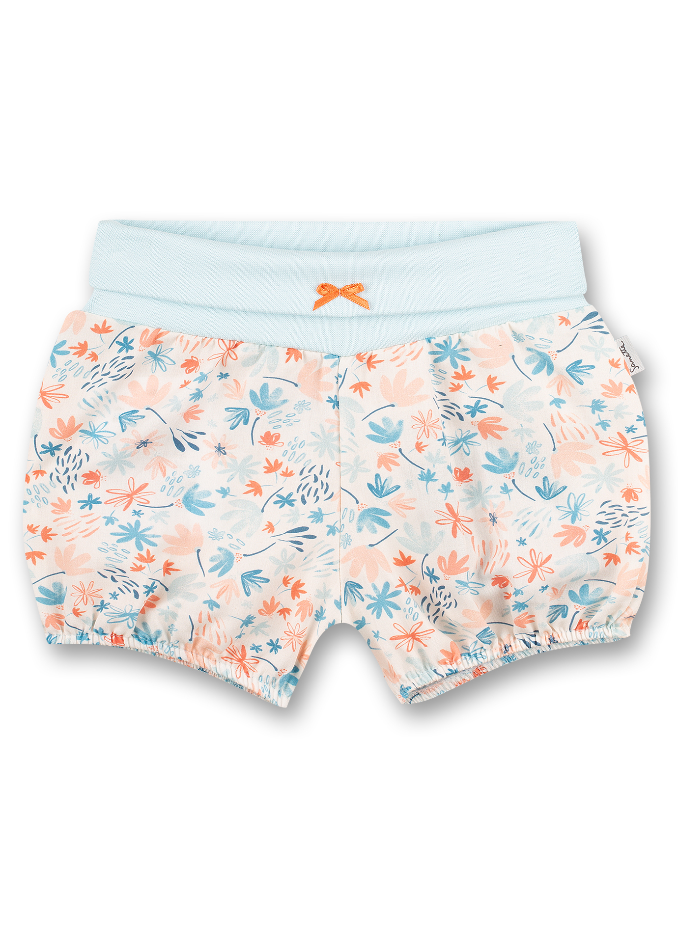 Mädchen-Shorts Weiß Blumen-Allover Kangaroo