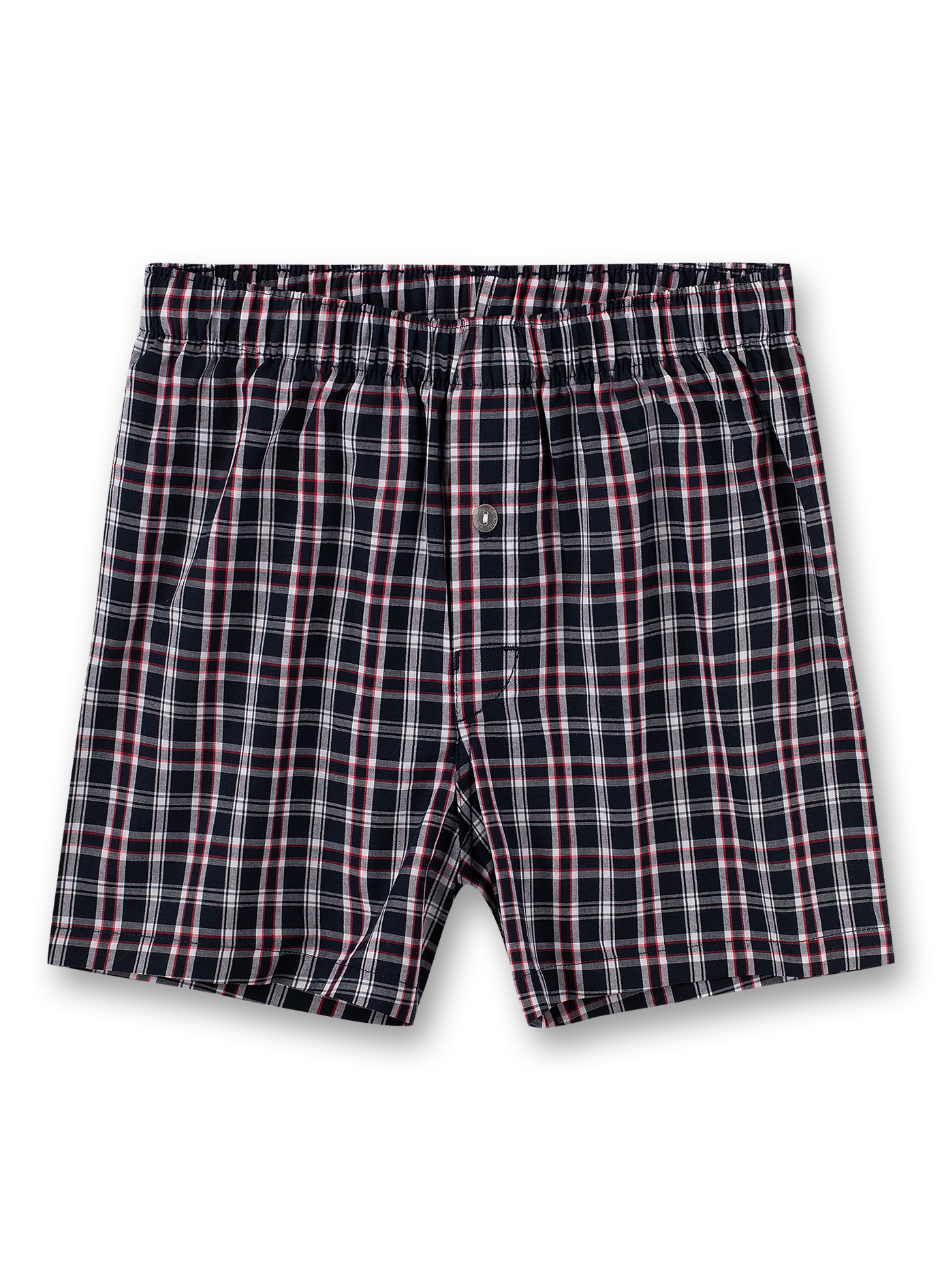 Jungen-Boxershorts Schwarz Kariert Biker Boy