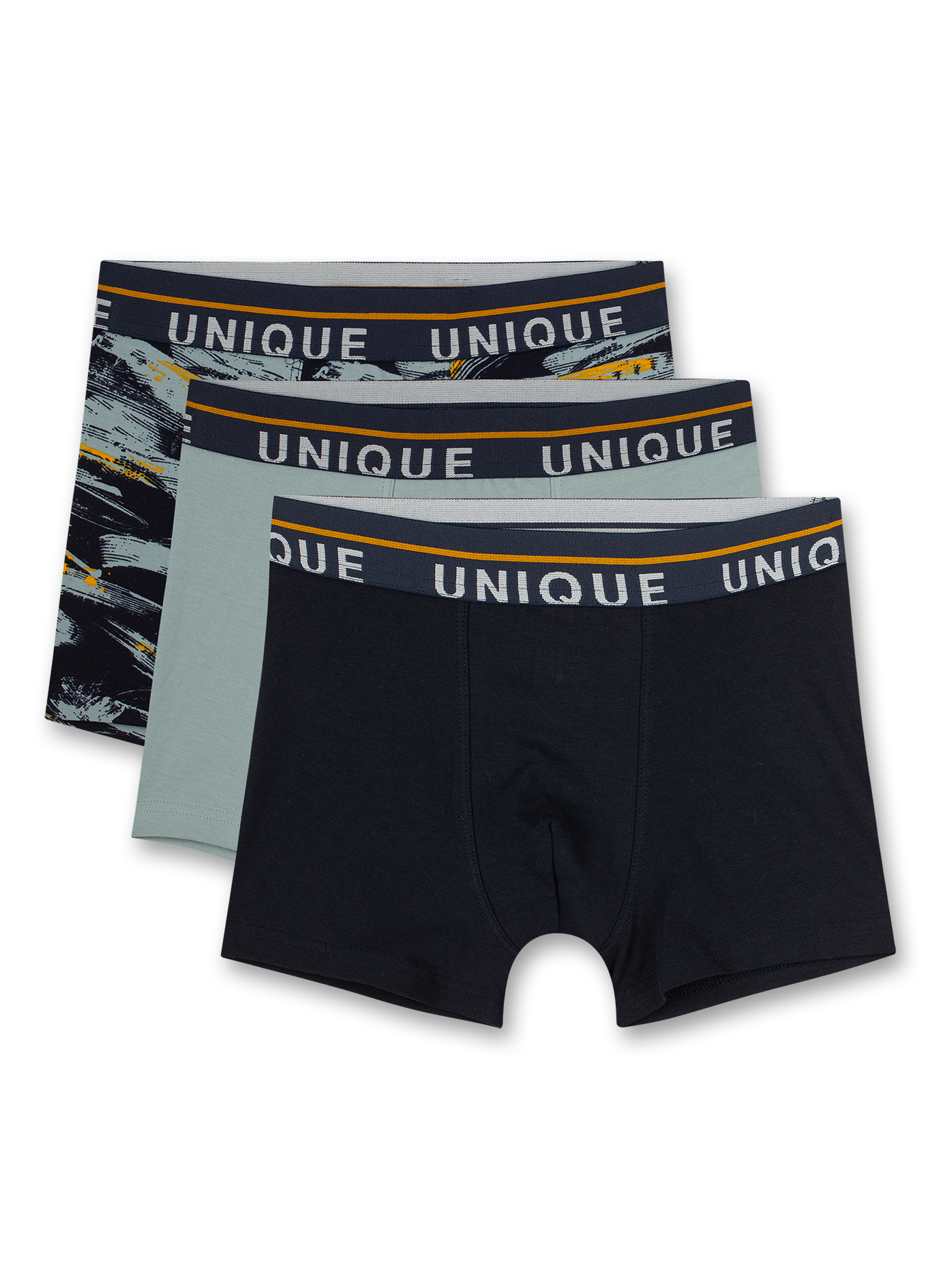 Jungen-Hipshorts (Dreierpack) Dunkelblau