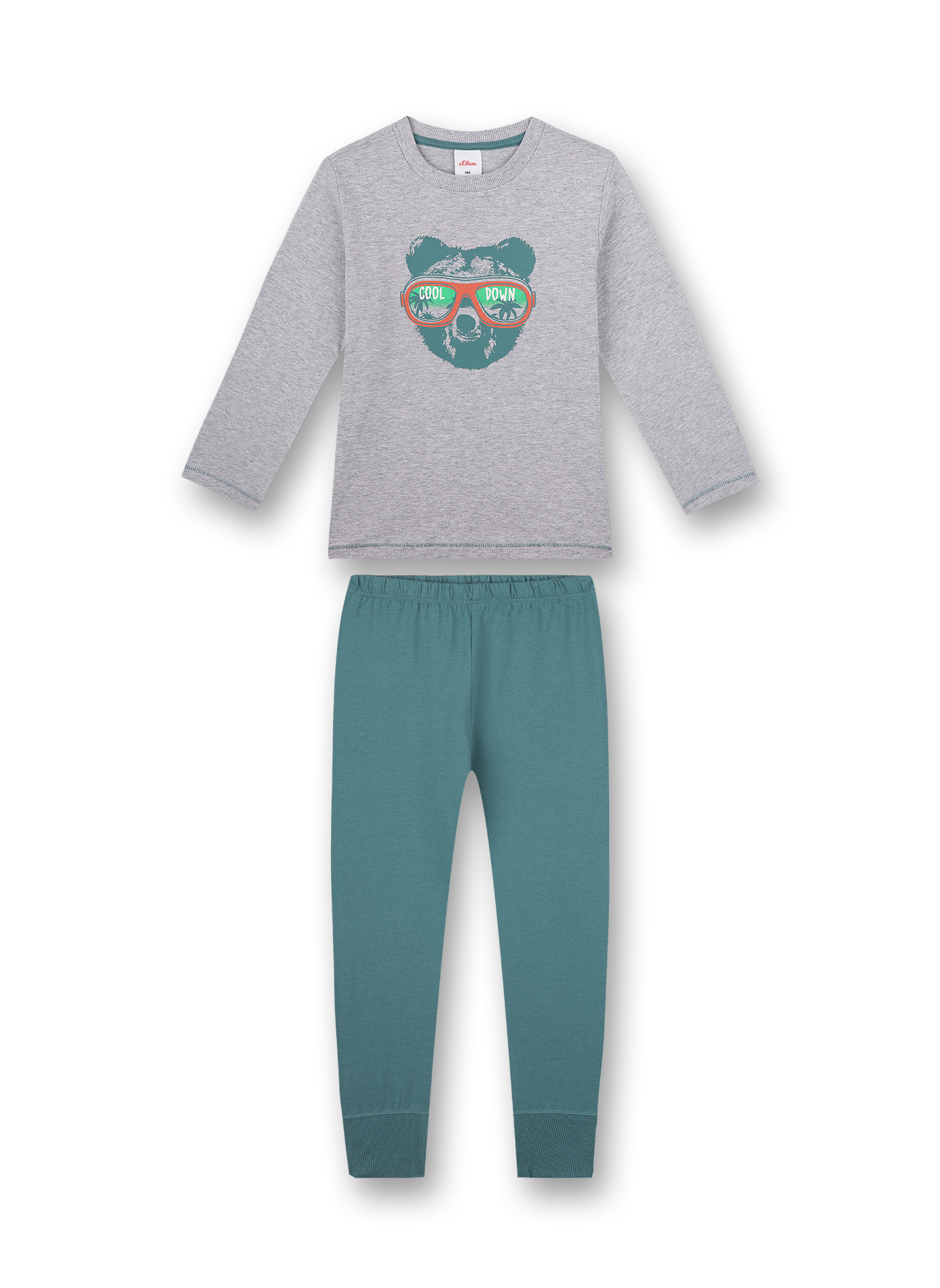 Jungen-Schlafanzug Graumelange