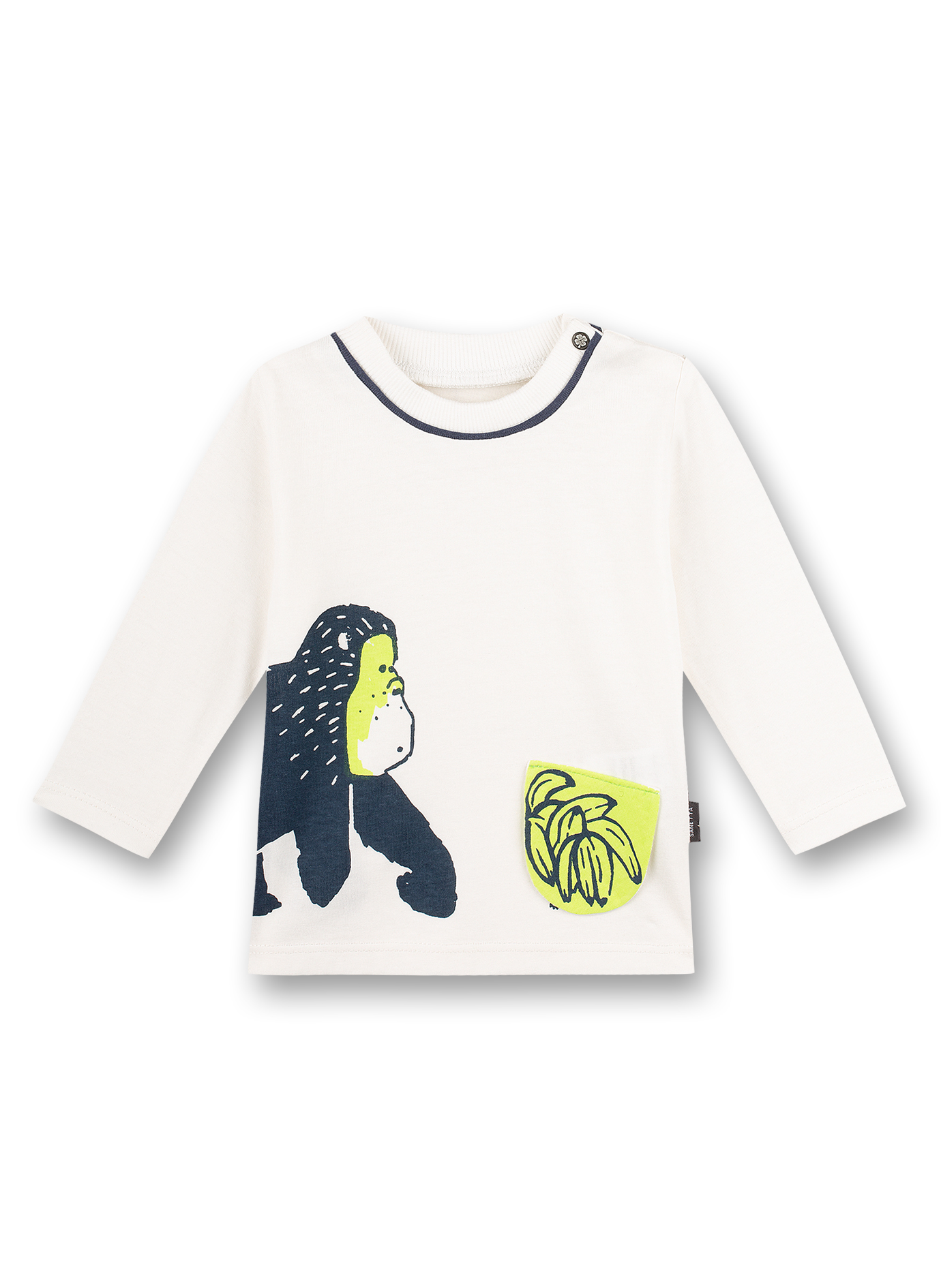 Jungen-Shirt langarm Off-White Monkey Funky