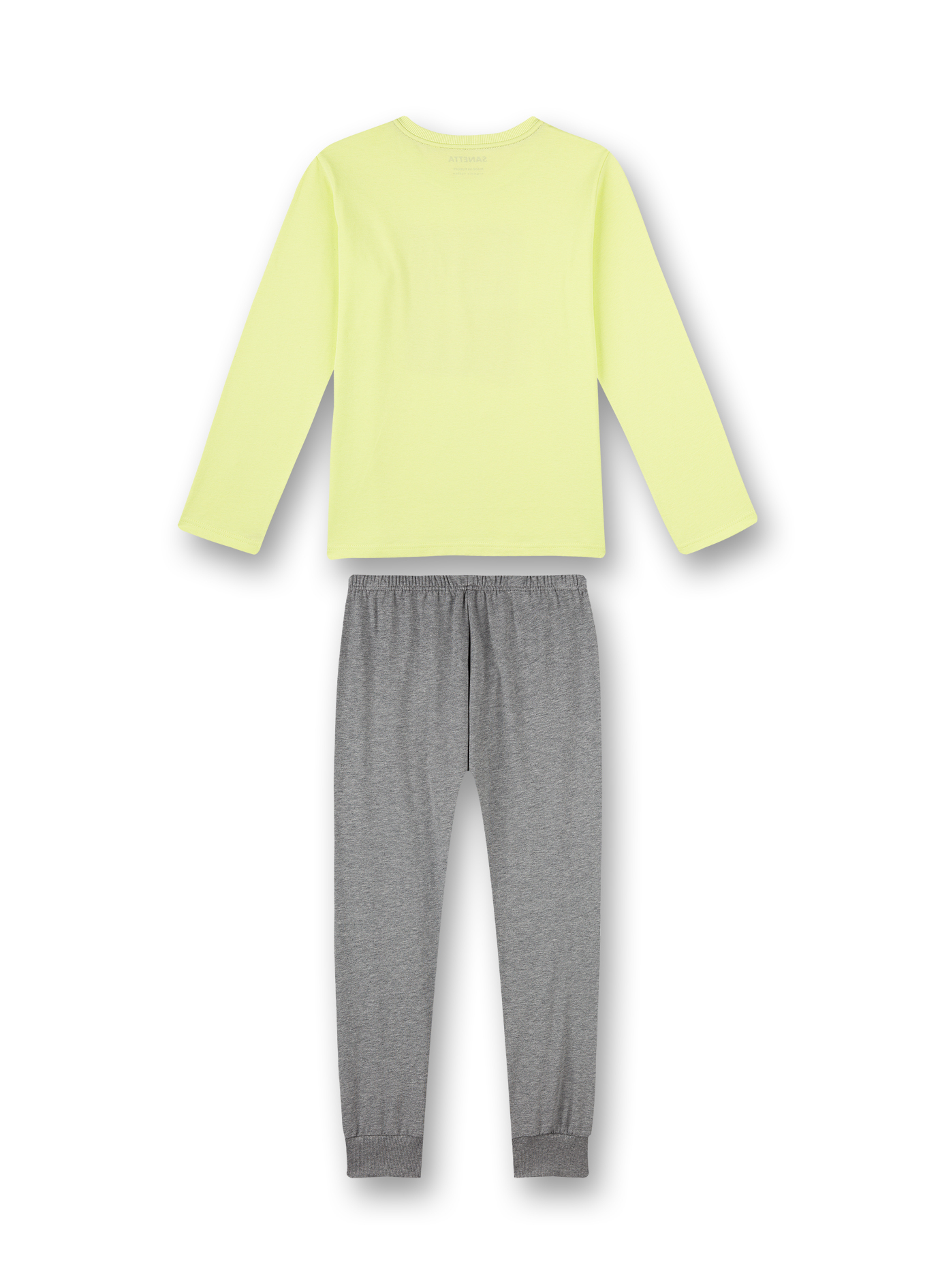 Jungen-Schlafanzug Lime-Gelb Skate