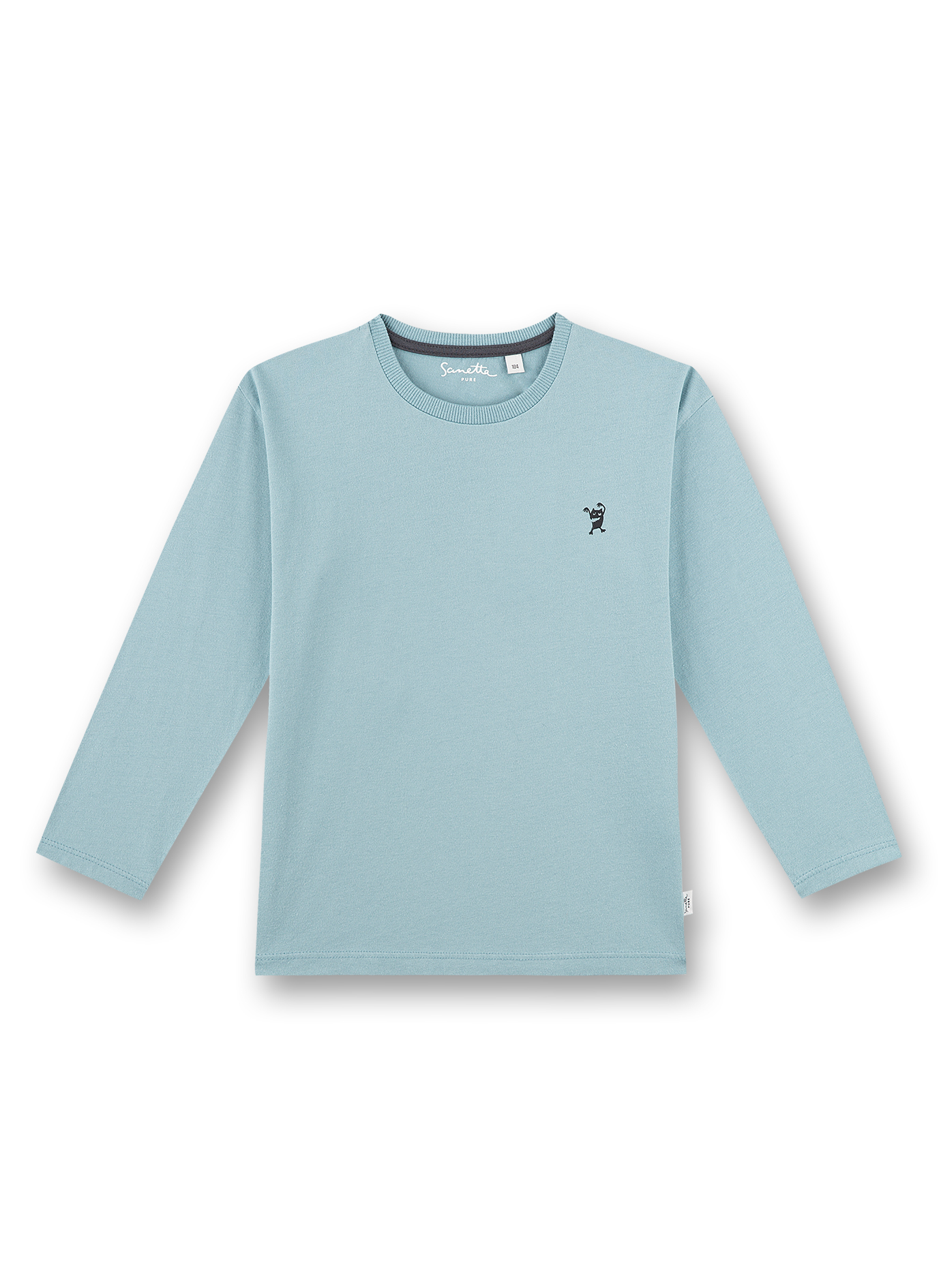 Jungen-Shirt langarm Hellblau