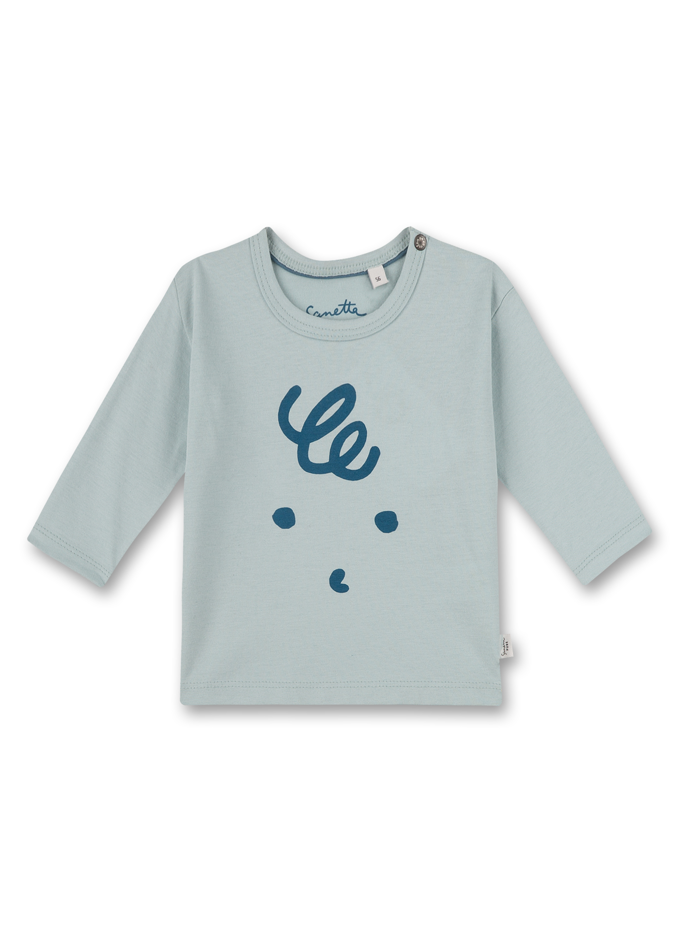 Jungen-Shirt langarm Hellblau