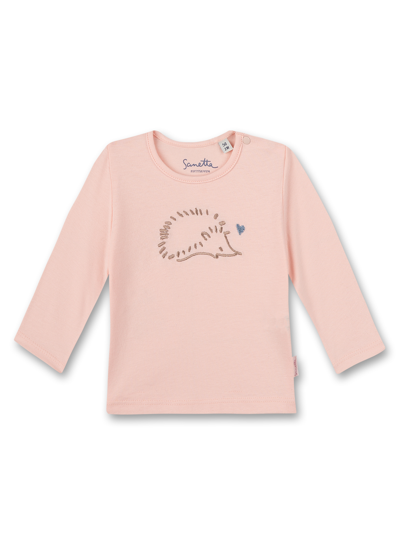 Mädchen-Shirt langarm Rosa Little Spikes
