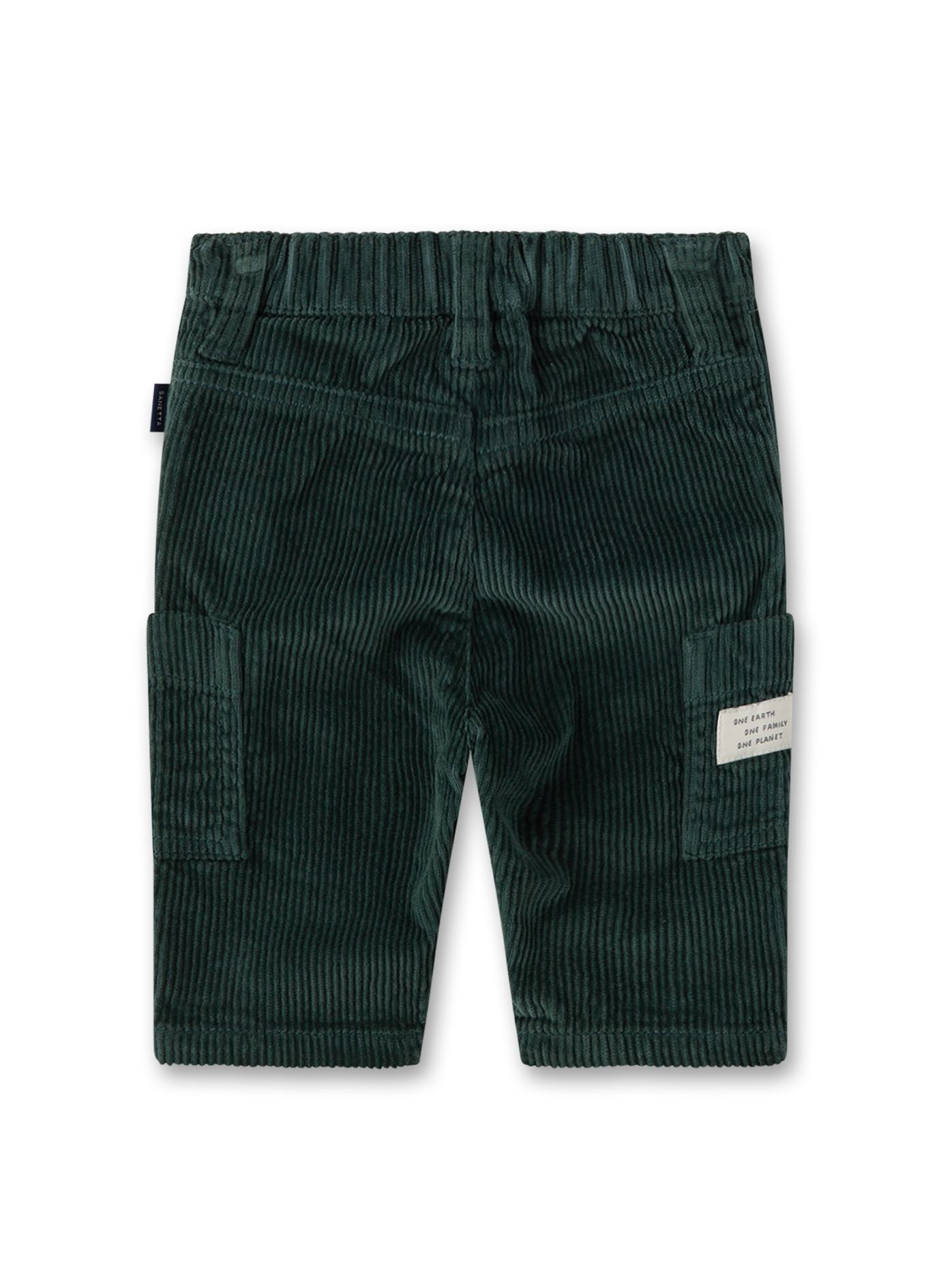 Corduroy, Shorts, Elastischer Bund, Taschen, Grün