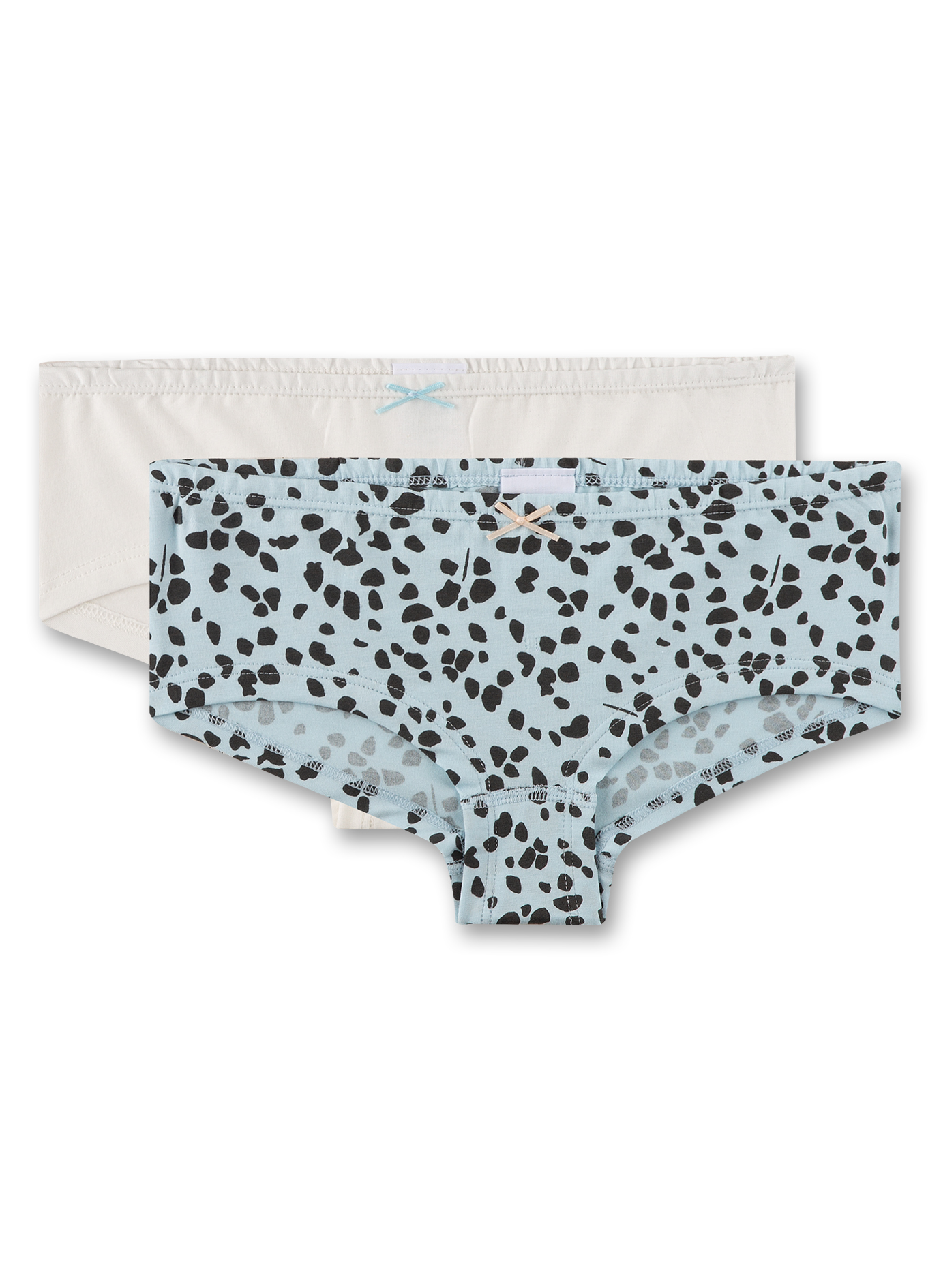 Mädchen-Cutbrief (Doppelpack) Hellblau & Off-White