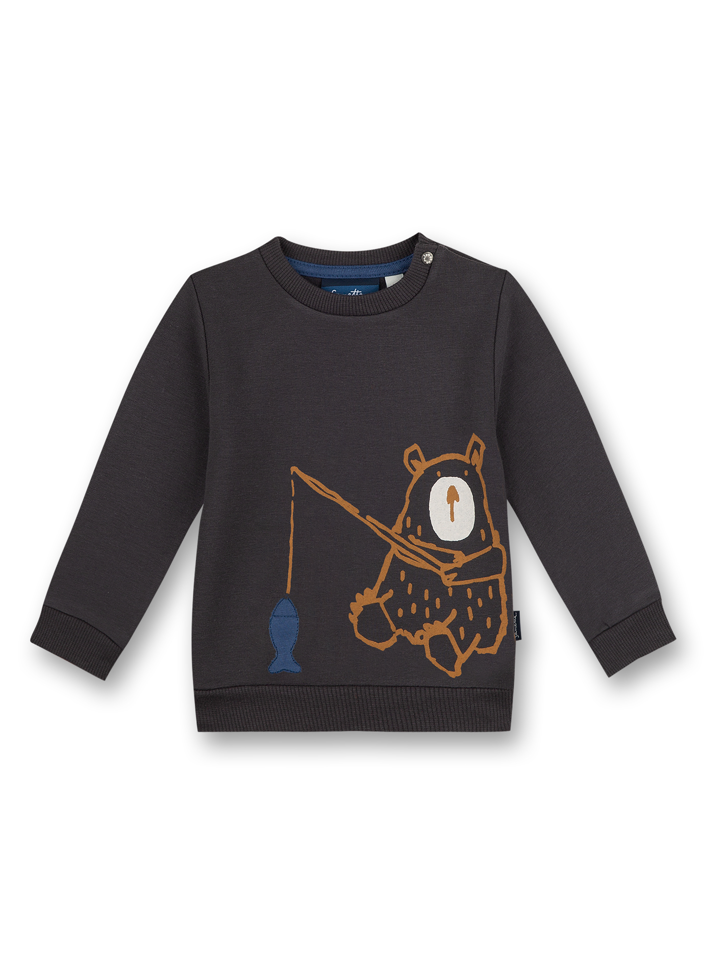 Jungen-Sweatshirt Anthrazit Happy Bear