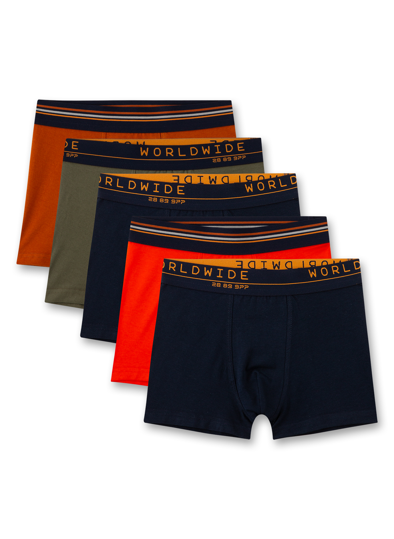 Jungen-Hipshorts (5er-Pack) Blau