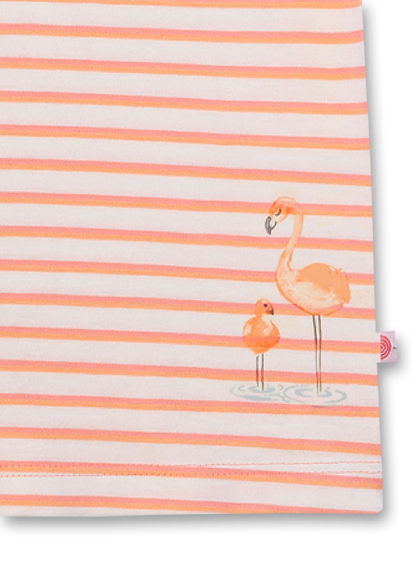 Mädchen Schlafanzug Orange-geringelt Flamingo Breeze 