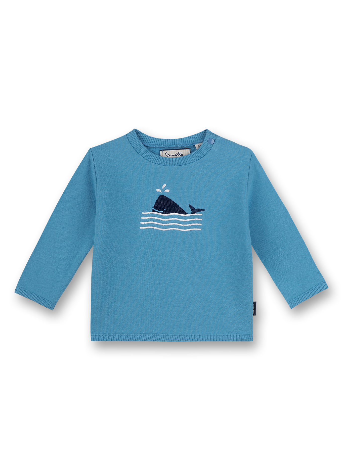 Jungen-Sweatshirt Hellblau Little Whale