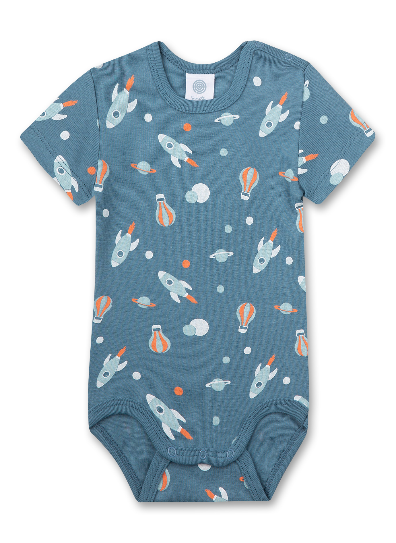 Baby Body kurzarm Blau