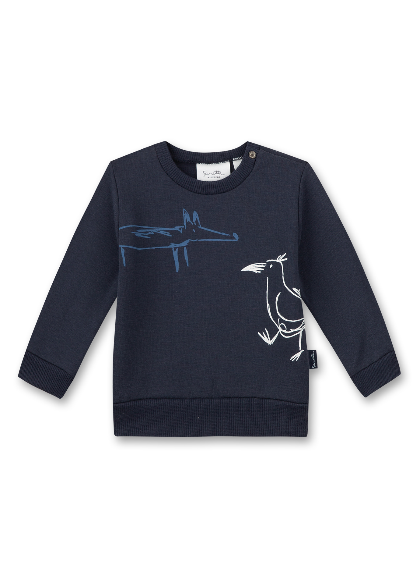 Jungen-Sweatshirt Dunkelblau