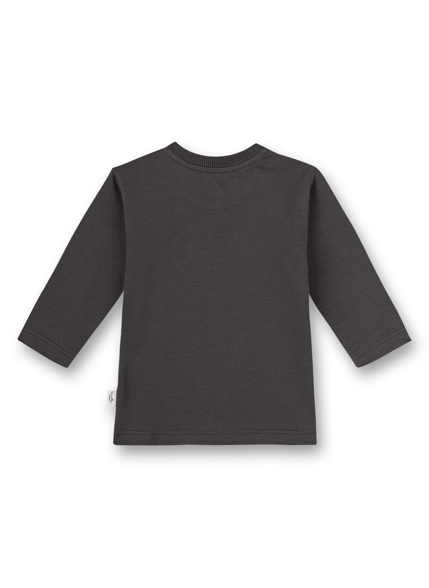 Jungen-Shirt langarm Dunkelgrau