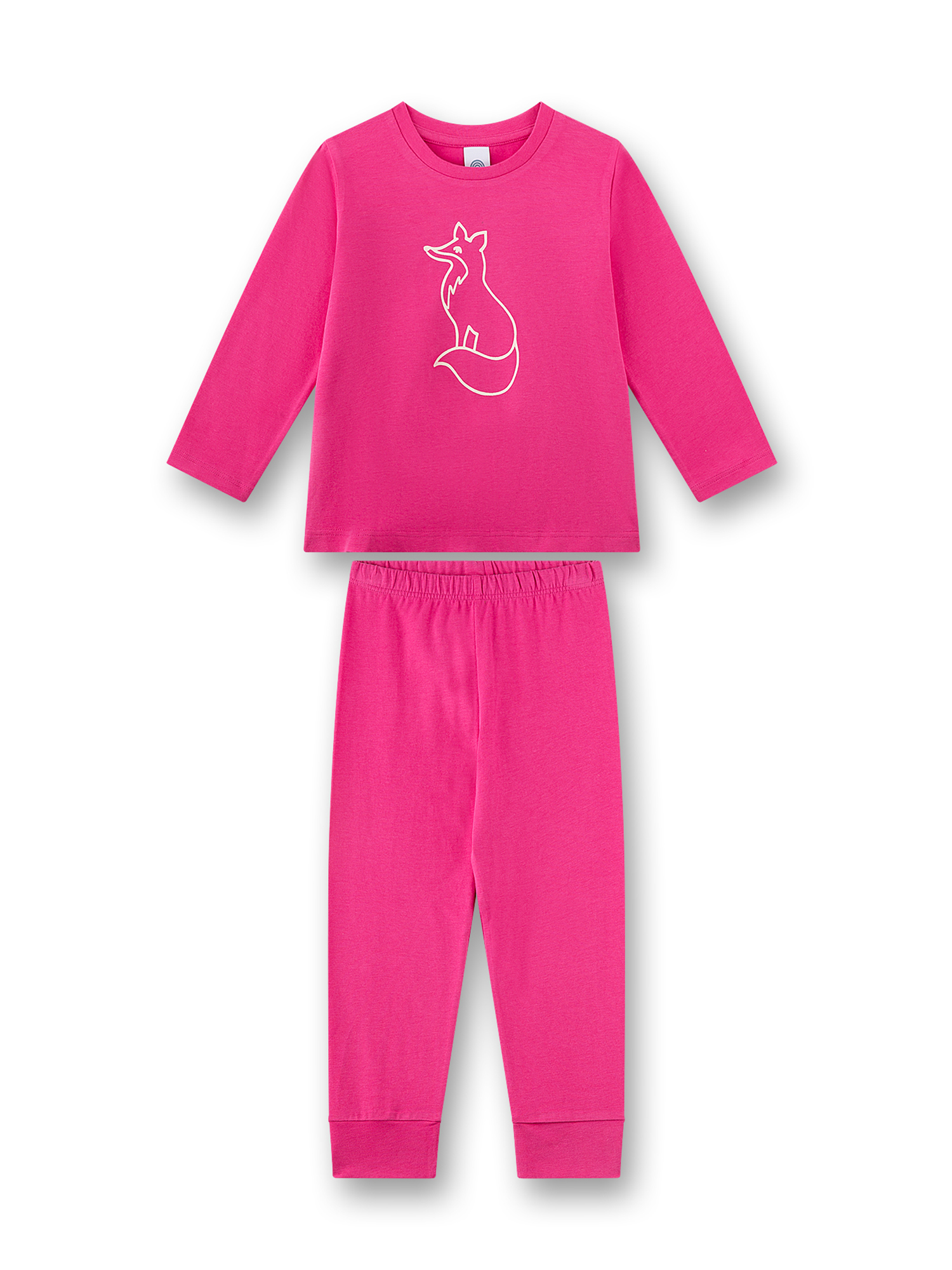 Kinder, Pyjama, Hose, Top, Fuchs-Print