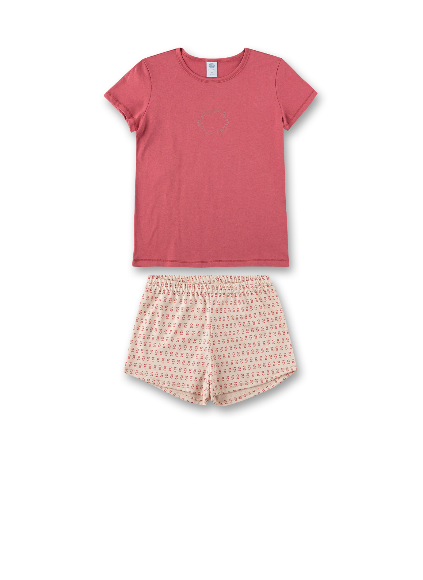 Mädchen-Schlafanzug kurz Rosa
