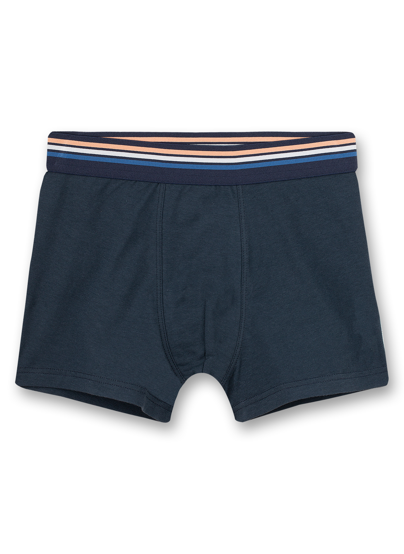Jungen-Shorts (Doppelpack) Orange und Dunkelblau