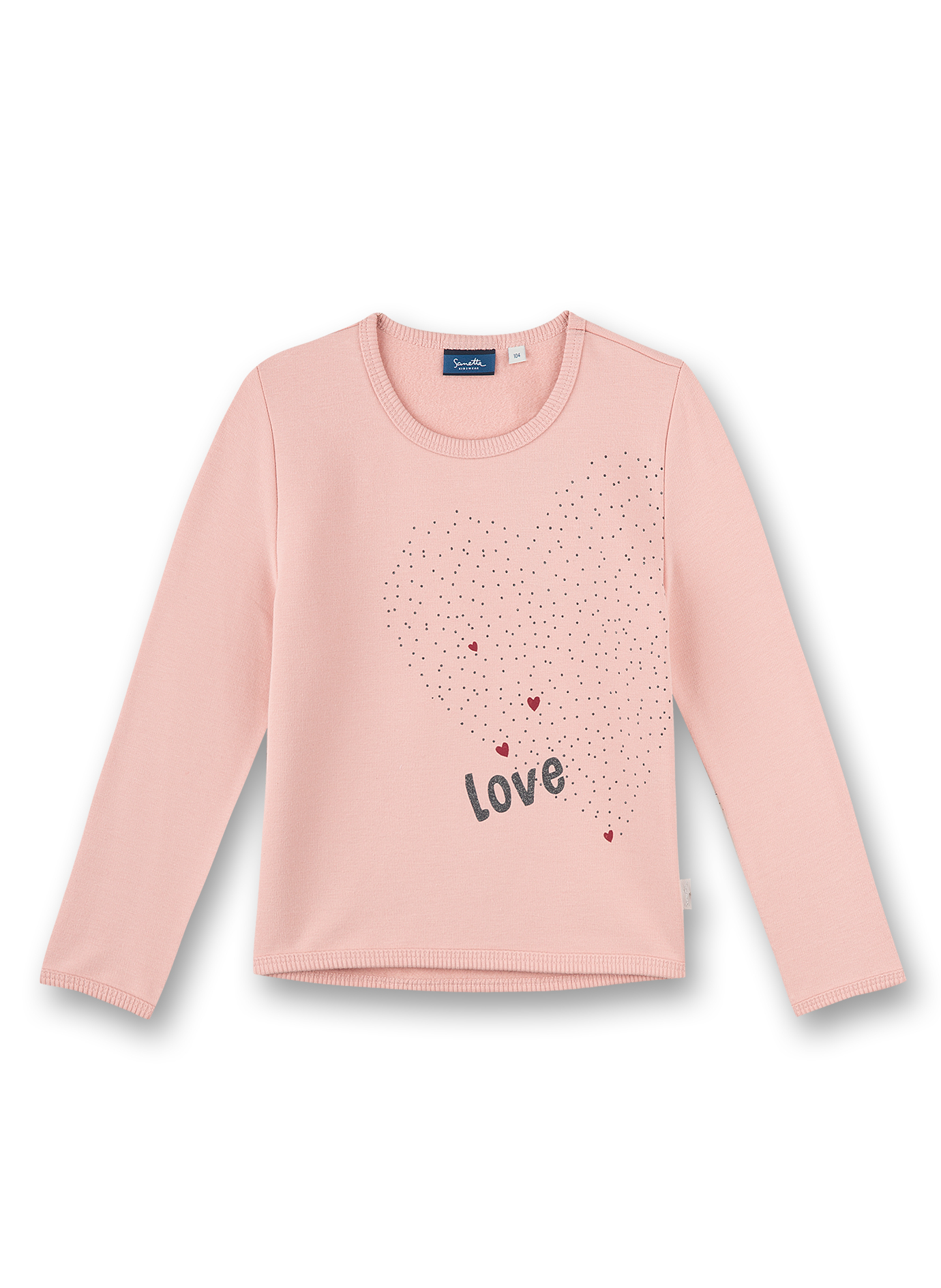Mädchen-Sweatshirt Rosa With all my Heart