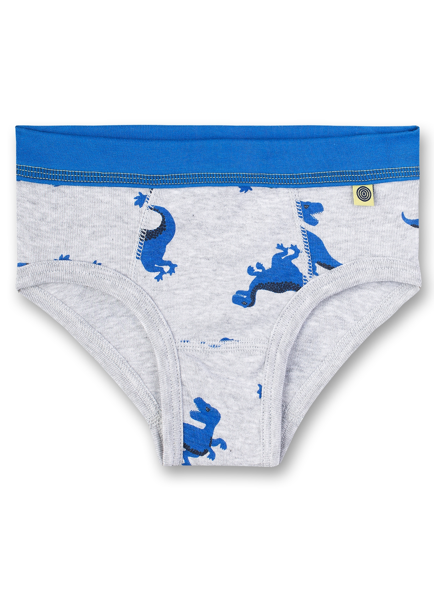 Jungen-Slip Graumelange Dino