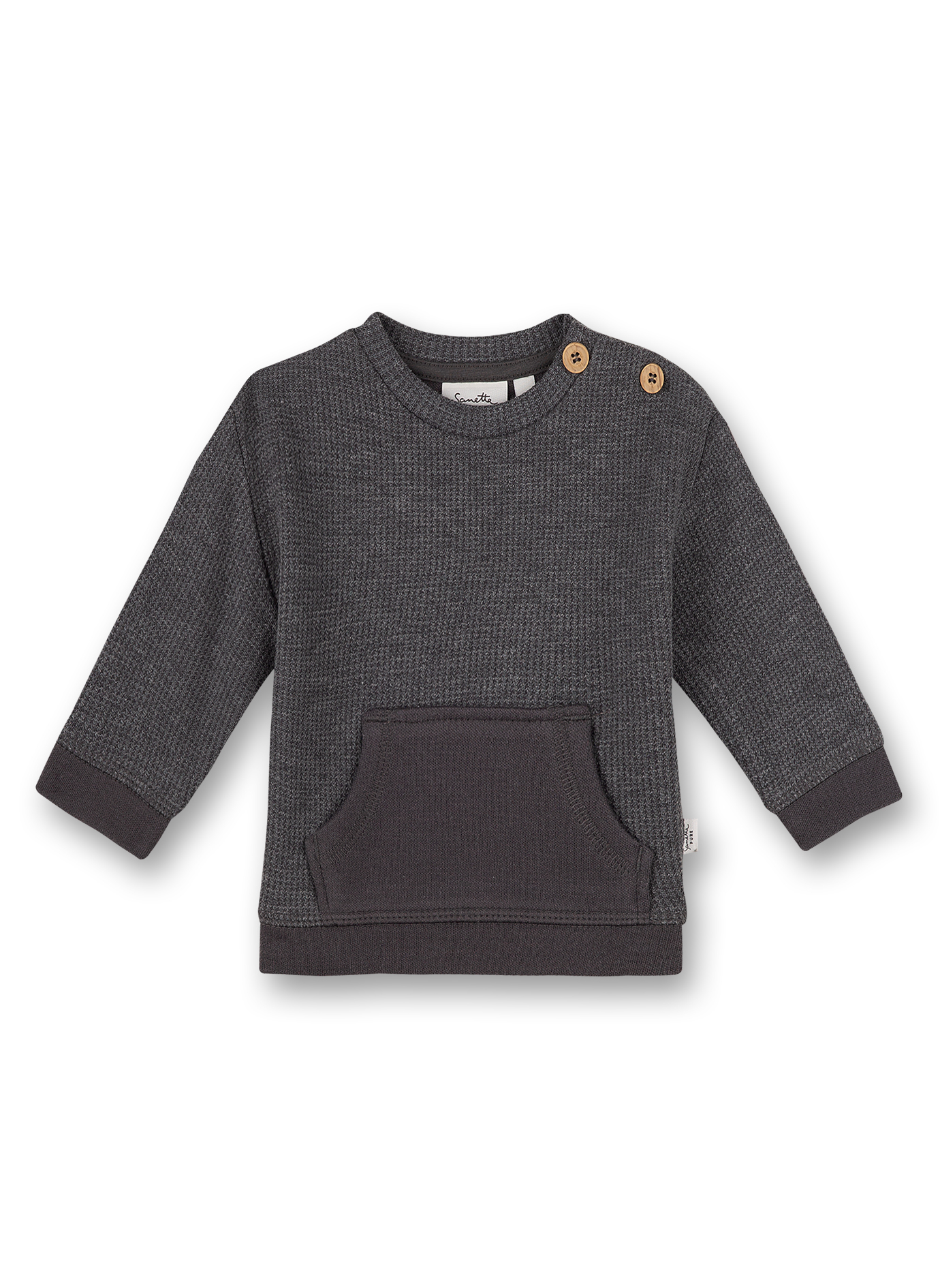 Jungen-Sweatshirt Dunkelgrau