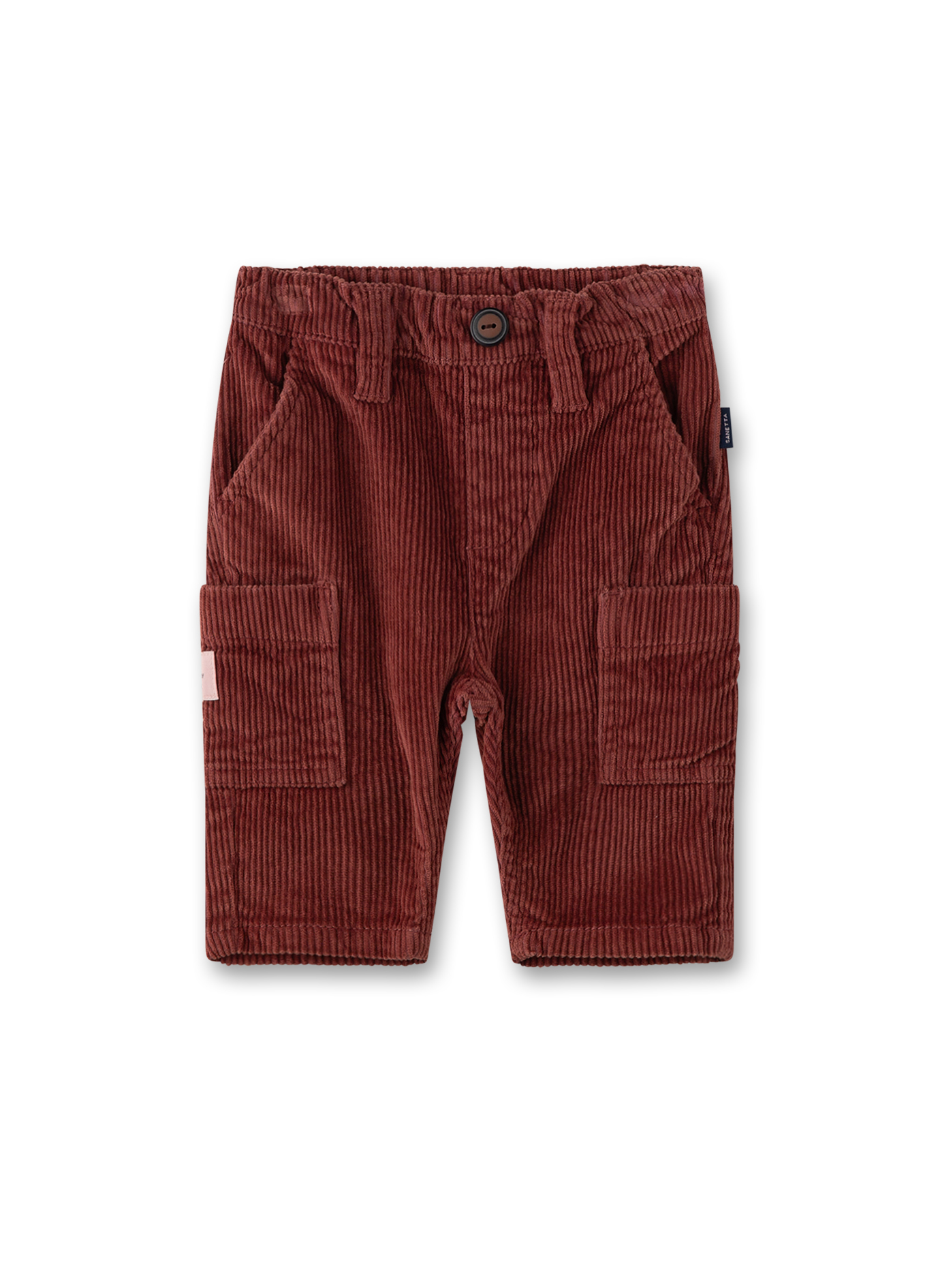 Hose, Corduroy, Shorts, Kinder, Rotbraun