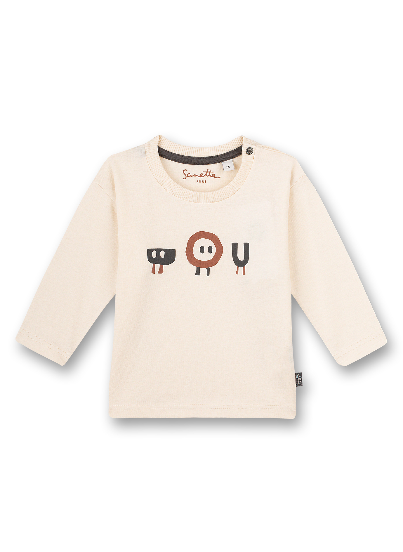 Jungen-Shirt langarm Off-White