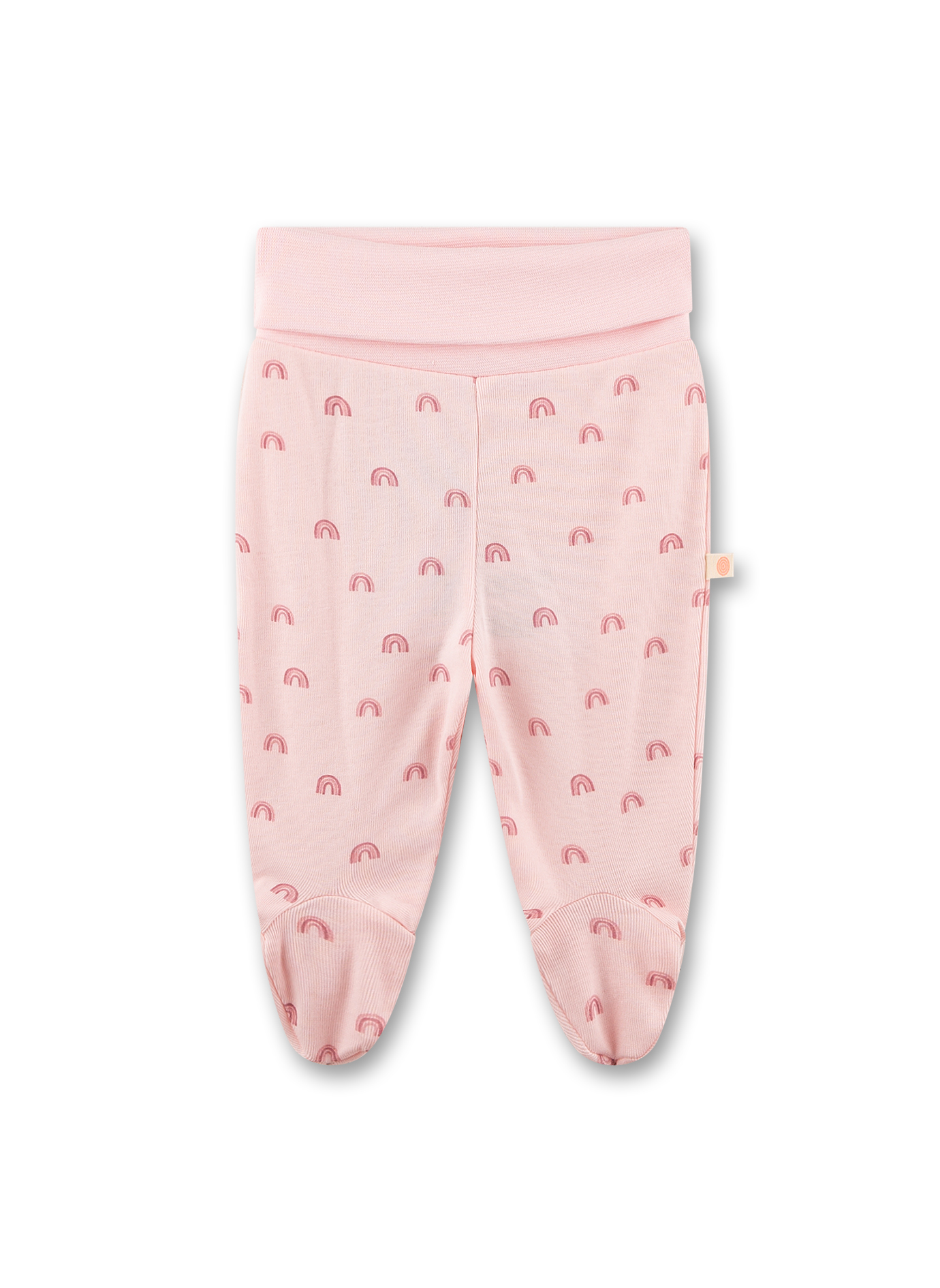 Newborn-Hose mit Fuß rosa