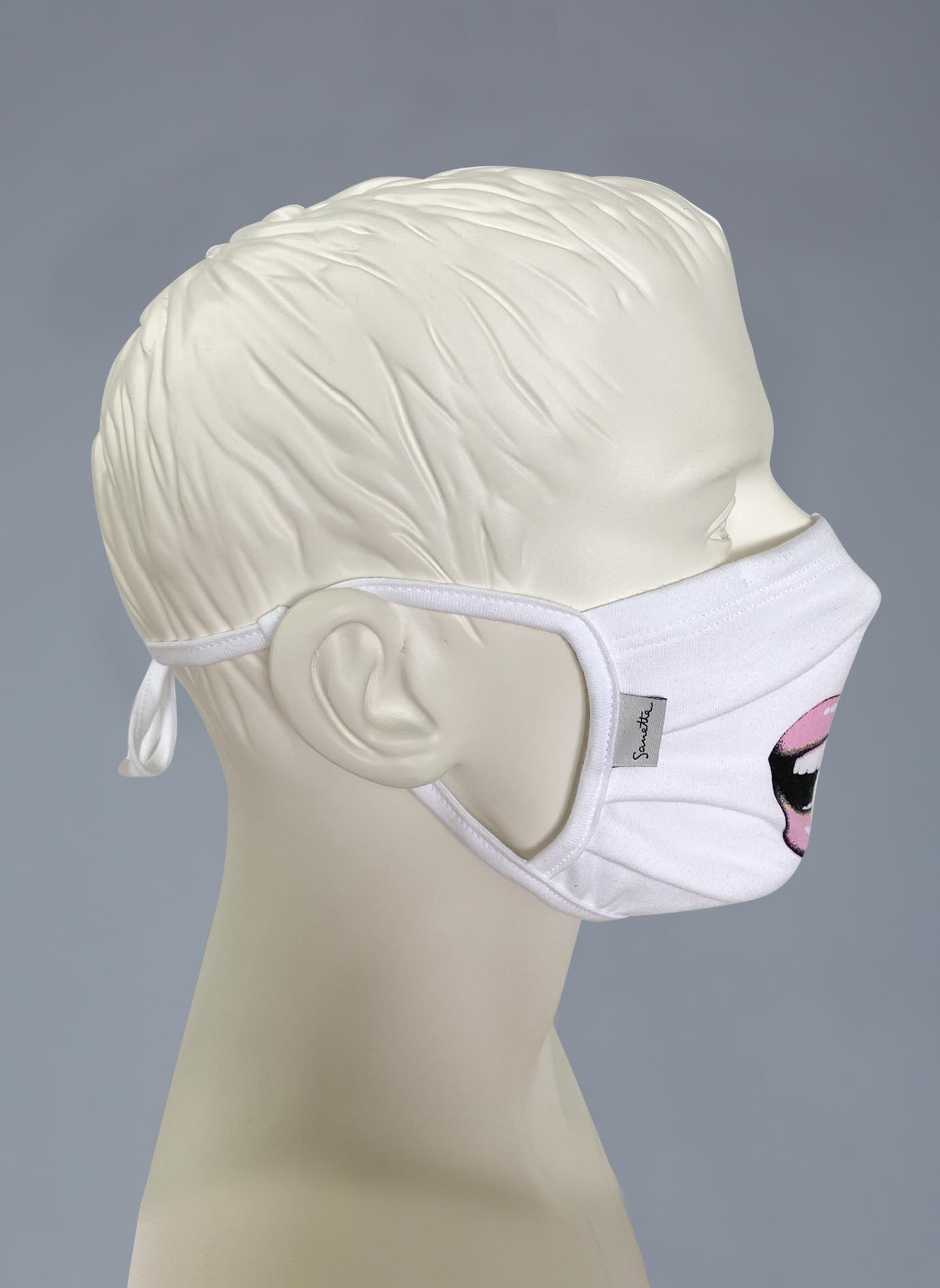 Wiederverwendbare Mund-Nasen-Maske Erwachsene Doppelpack Weiß