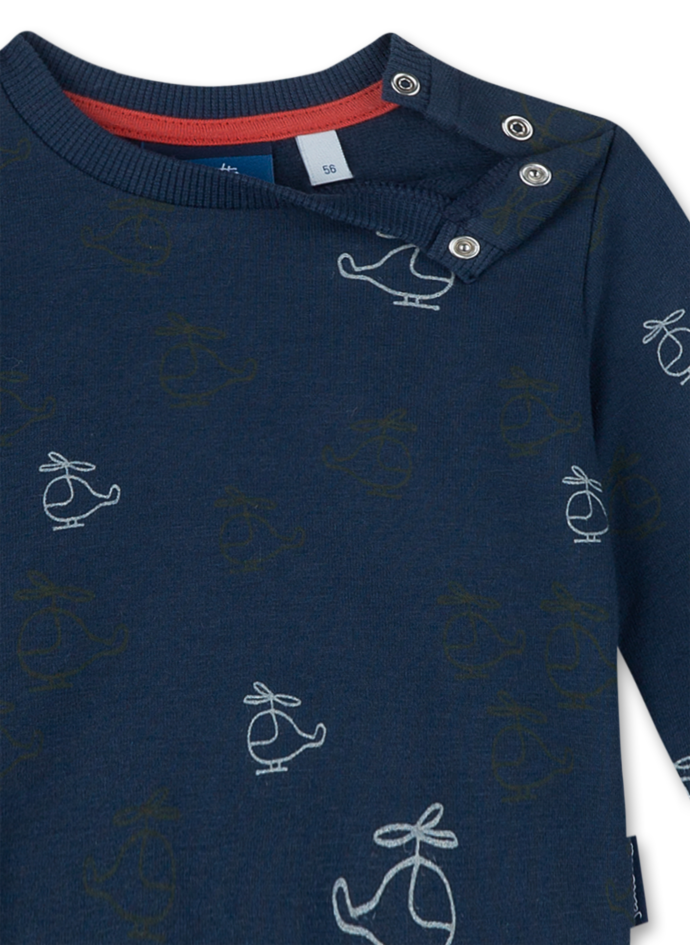 Jungen-Sweatshirt Blau Let's fly