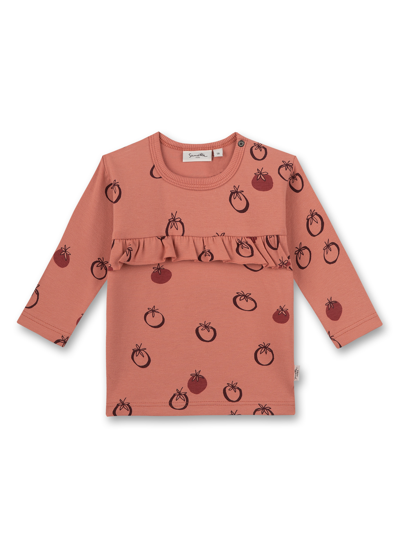 Mädchen-Shirt langarm Rosa