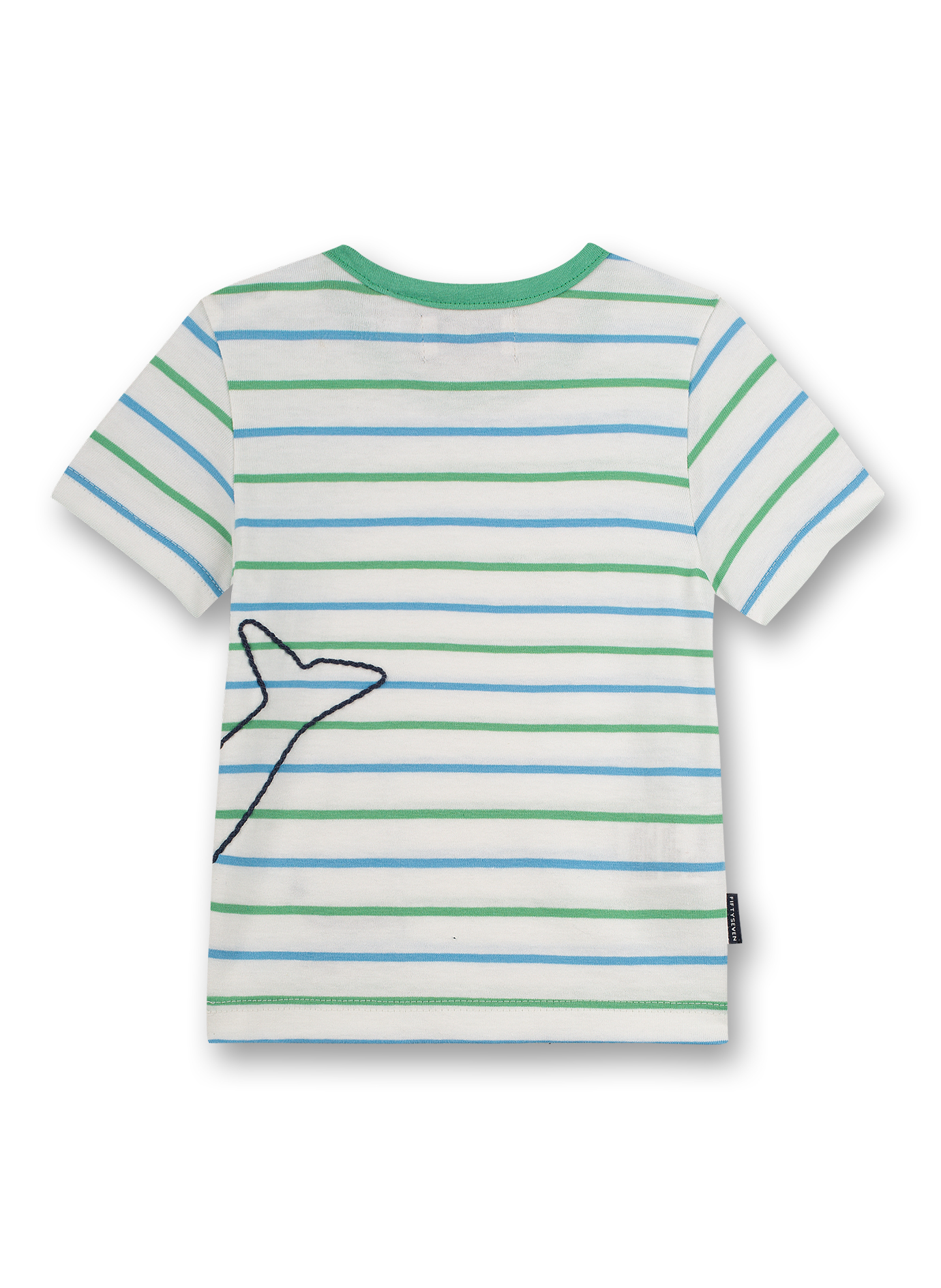 Jungen T-Shirt Off-White Ringel Little Whale