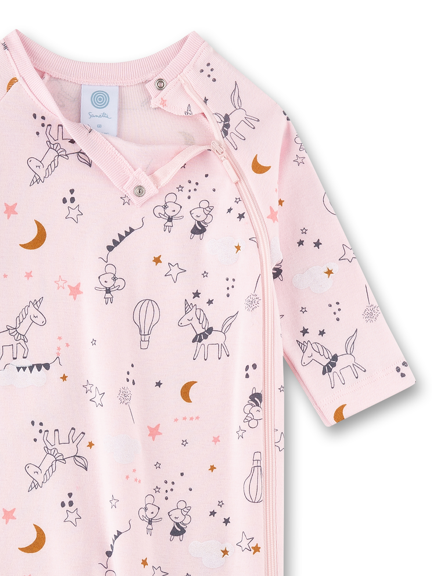 baby, onesie, pink, unicorn, pattern