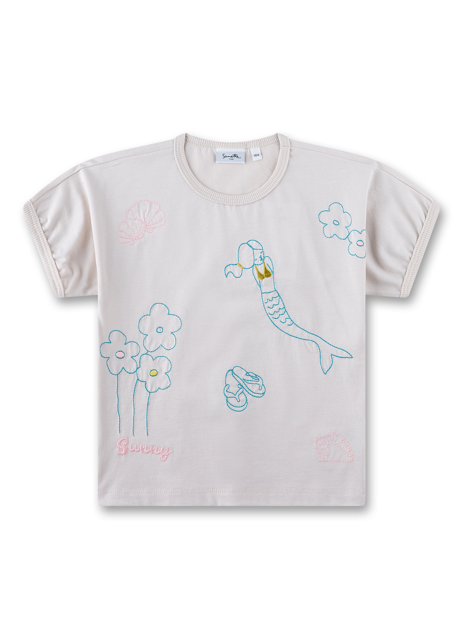 Mädchen T-Shirt beige