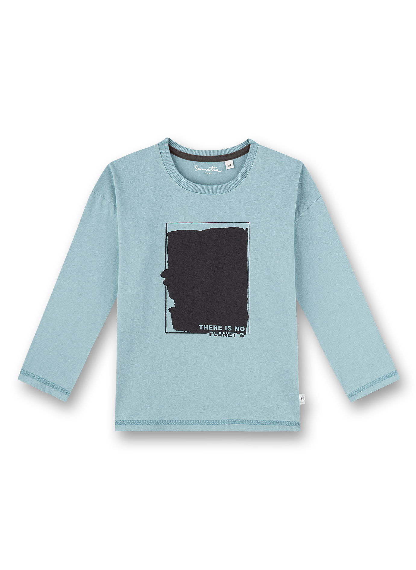 Jungen-Shirt langarm Hellblau
