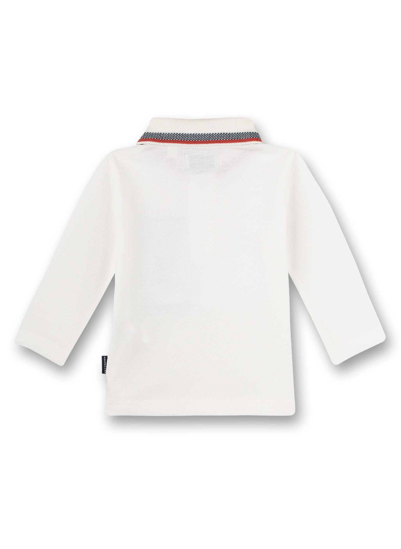 Jungen-Poloshirt langarm Off-White Family Elephant